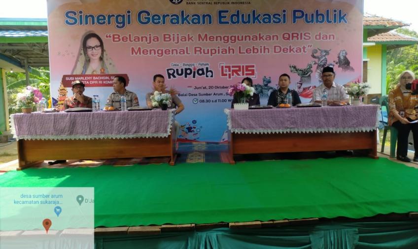 Kanit Binmas Polsek Sukaraja Menghadiri Giat Sinergi Gerakan Edukasi Publik Bank Indonesia Provinsi Bengkulu