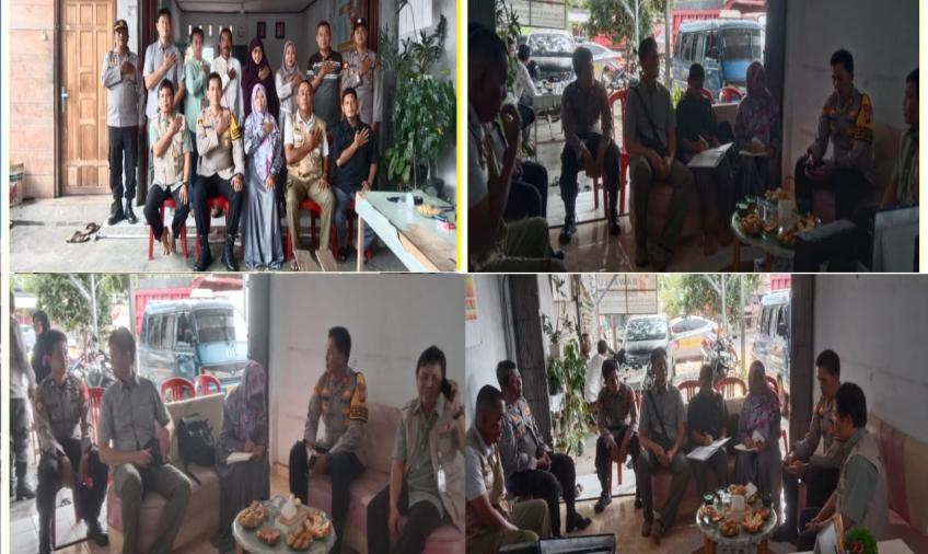 Sukseskan Pemilu, Kapolsek Kampung Melayu Koordinasi dengan PPK dan Panwascam 