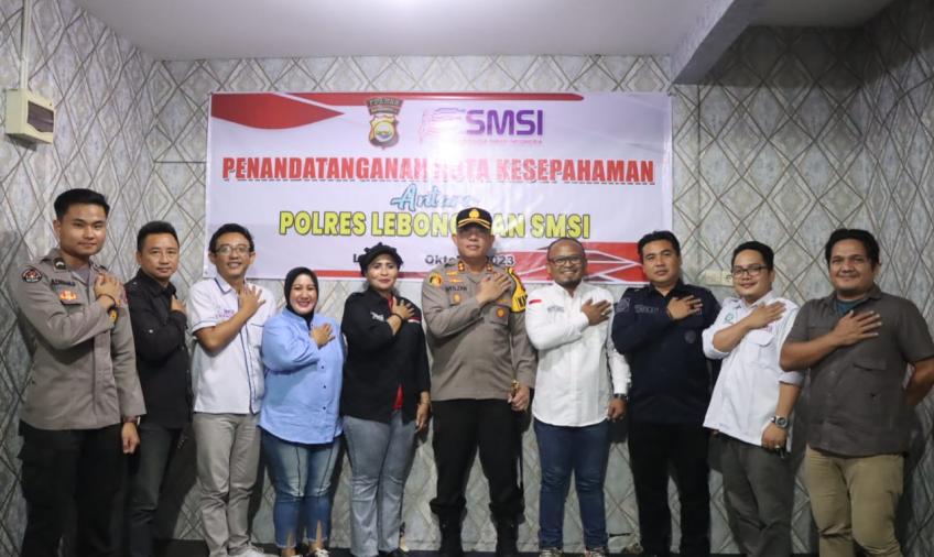 Polres Lebong dan SMSI Teken MoU Penyebarlusan Informasi