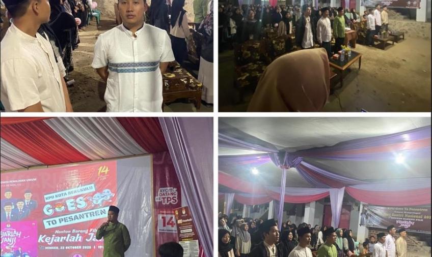 Polresta Bengkulu Gelar Pengamanan "KPU Goes To Pesantren"