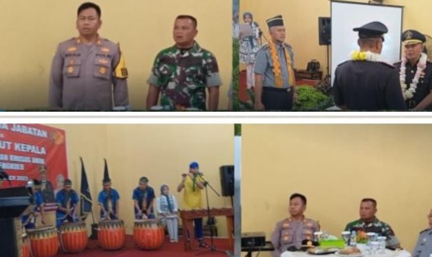 Kapolsek Muara Bangkahulu Hadiri Sertijab dan Pisah Sambut Kepala LPKA Kelas II Bengkulu