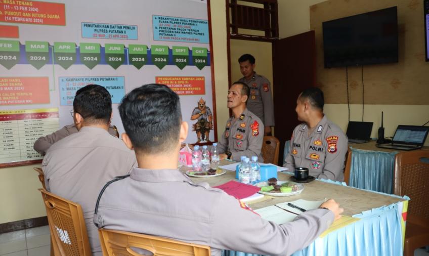 Operasi Mantap Brata Nala, Tim Was Ops Polda Bengkulu Kunjungi Polres Kepahiang 