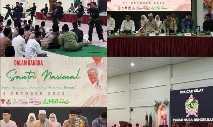 Kapolresta Bengkulu Hadiri Dzikir Akbar Peringatan Hari Santri Nasional di Asrama Haji 