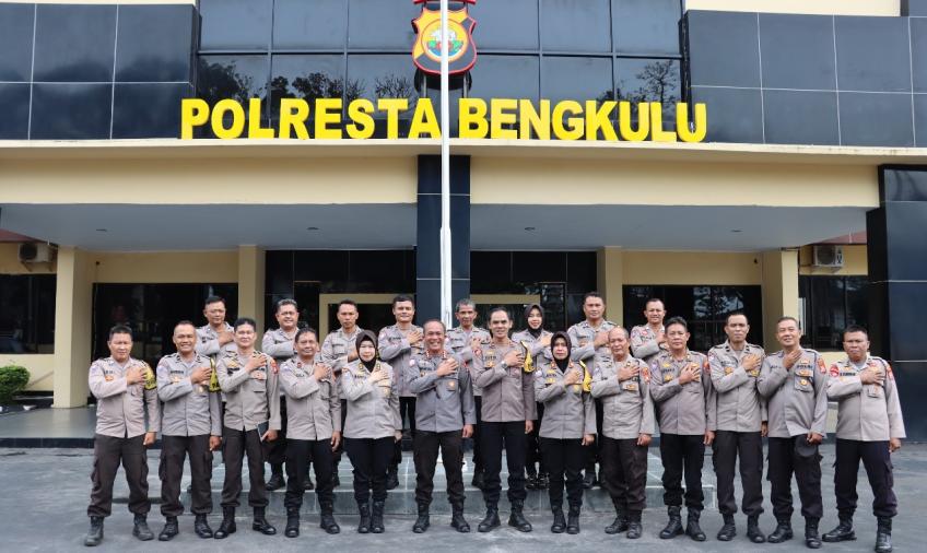 Polresta Bengkulu Terima Kunjungan Tim Supervisi Dit Binmas Polda Bengkulu  