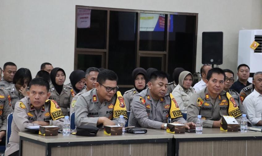 Biro SDM Polda Bengkulu Laksanakan Monev Bidang SDM di Polresta Bengkulu 