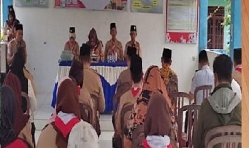 Bhabinkamtibmas Polsek Kampung Melayu Hadiri Musyawarah dan Pelantikan Kwartir Pramuka Ranting Kampung Melayu