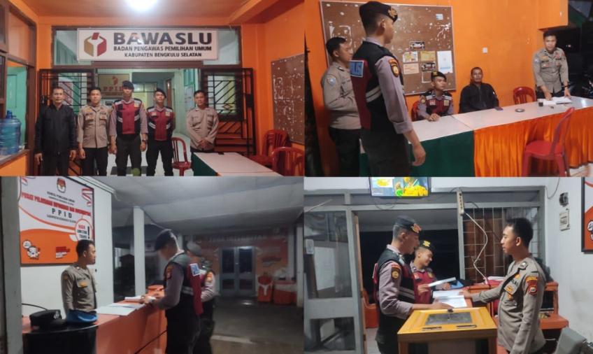 Dalam rangka Ops Mantap Brata 2023-2024 Sat Samapta Polres Bengkulu Selatan Lakukan Patroli Malam