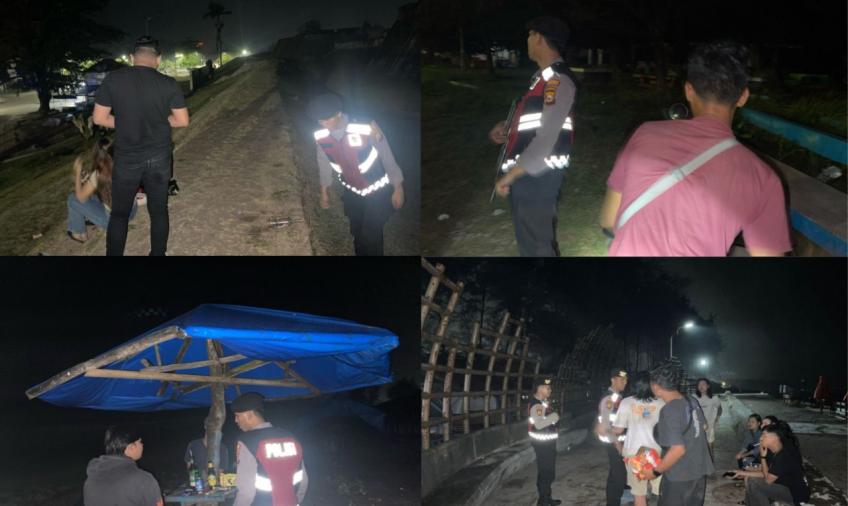 Patroli, Sat Samapata Polresta Bengkulu Imbau Remaja yang Nongkrong