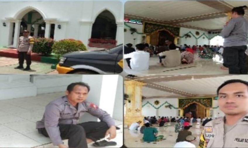 Berikan Rasa Aman Kepada Umat Muslim, Personel Polsek Selebar Patroli Pengamanan Salat Jumat 