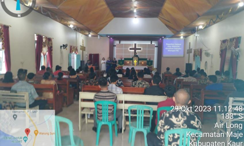 Lakukan Pengamanan Ibadah Gereja Umat Kristiani, Polsek Maje Patroli Gereja di Wilayah Hukum Polsek Maje 