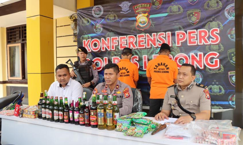 Polres Lebong Rilis Capaian Ops Pekat Nala 2, Target Tercapai 100 Persen