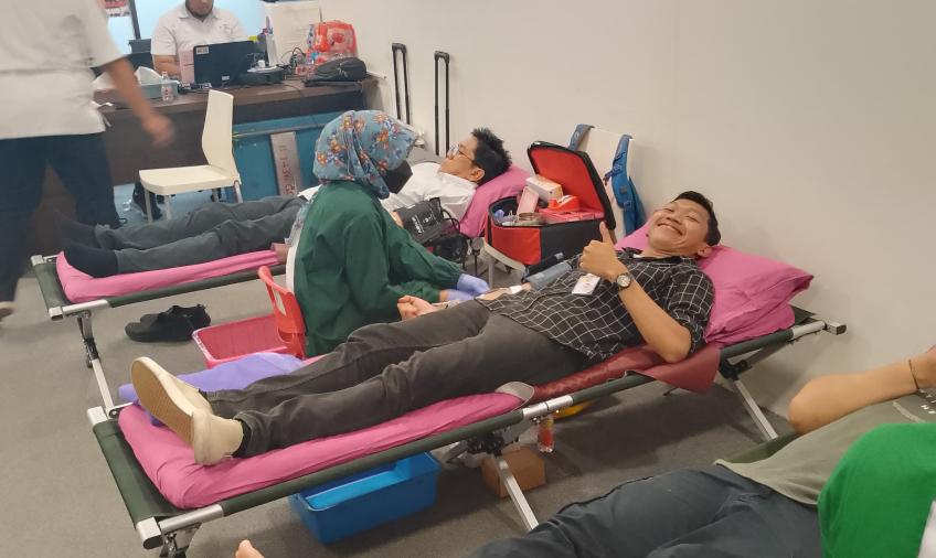 Rumah Besar Relawan Prabowo 08 Gelar Donor Darah untuk Kemanusiaan 