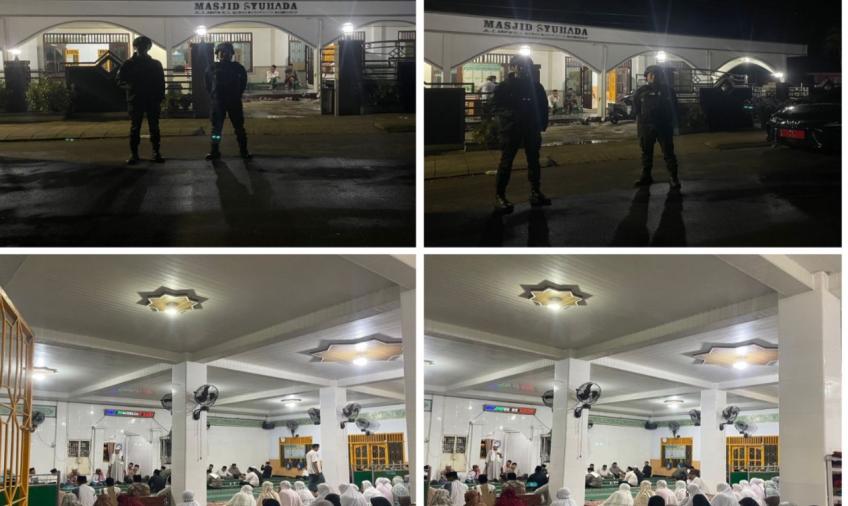Sat Sampata Polresta Bengkulu Patroli di Masjid As Syuhada Kamtibmas Kondusif 