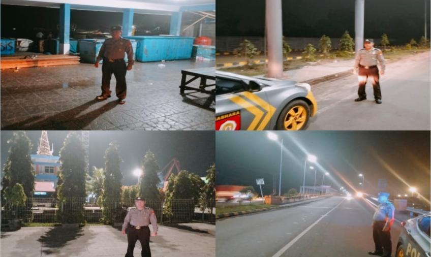 Sampaikan Imbauan Kamtibmas, Personel Polsek KSKP Patroli KRYD