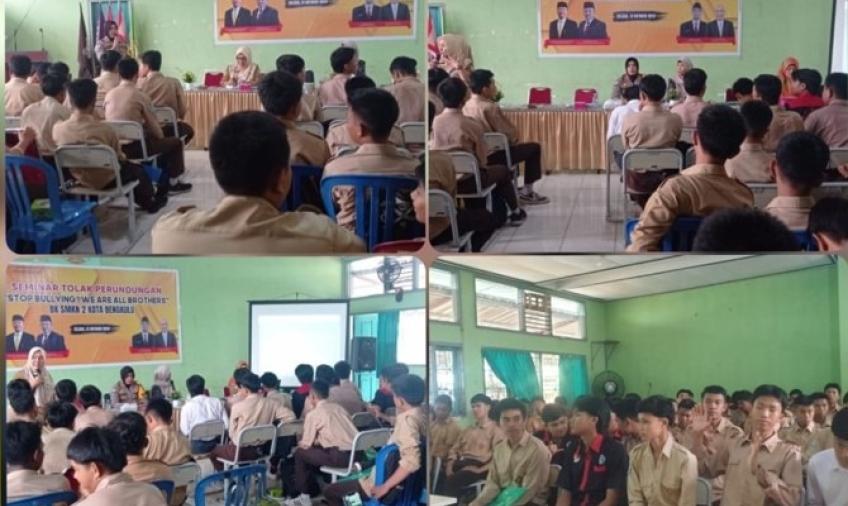 Sat Binams Polresta Bengkulu Sosilaisai Cegah Kenakalan Remaja di SMKN 2 Kota Bengkuluu