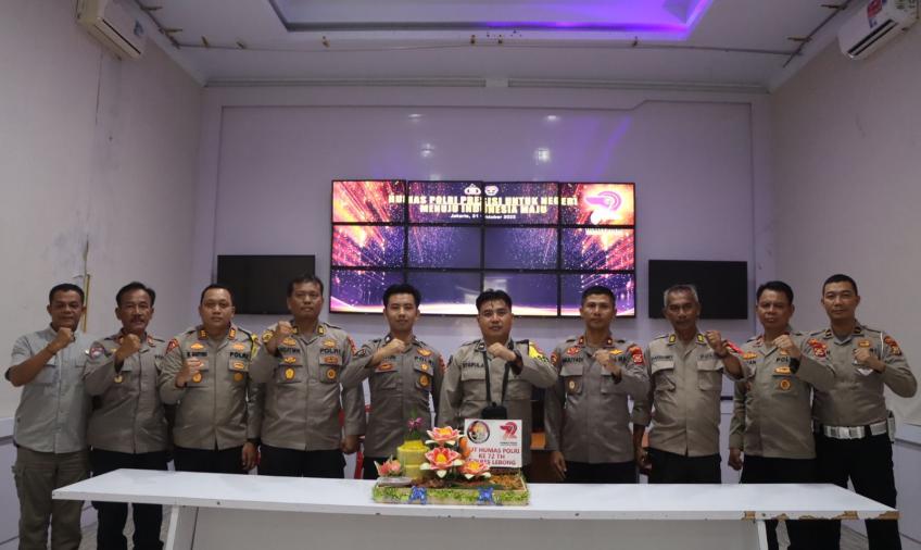 Polres Lebong Ikuti Zoom Meeting Hari Jadi Humas Polri Ke-72