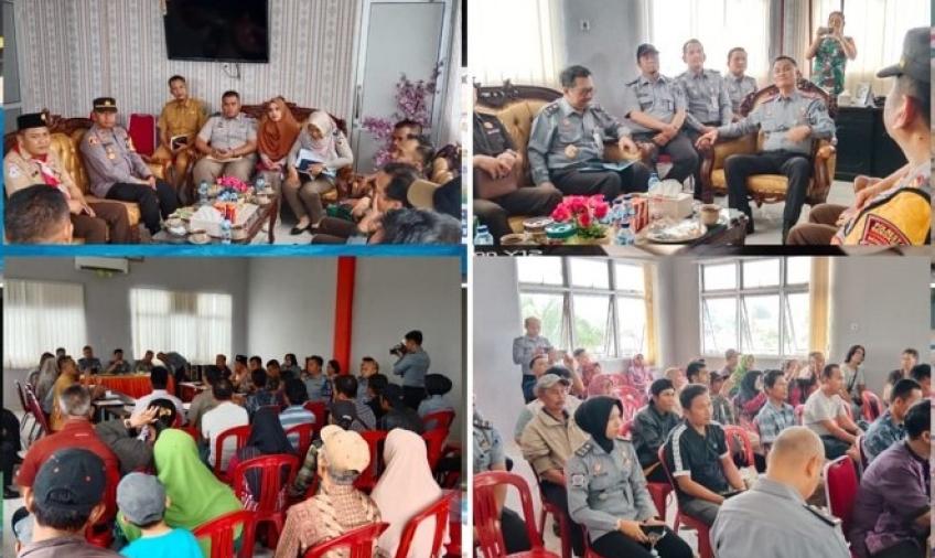 Kapolsek Muara Bangkahulu Hadiri Mediasi Sengketa Lahan Kanwil Kemenkumham Bengkulu dengan Warga Kelurahan Bentiring