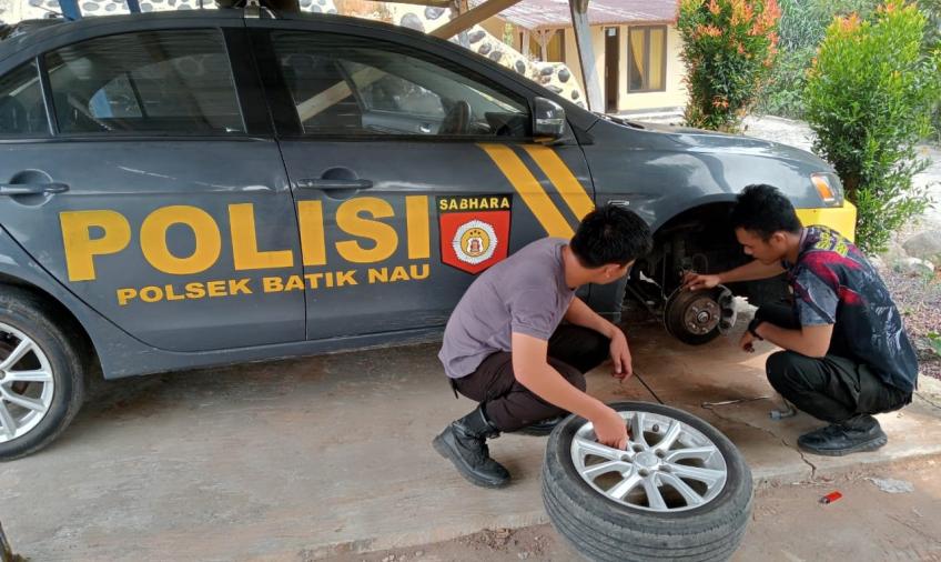 Polsek Batiknau Lakukan Pengecekan Ranmor Dinas