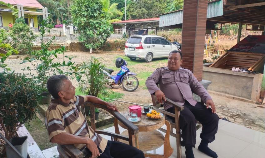 Cipkon Pemilu Damai, Polsek Giri Mulya Sambangi Tokoh Politik