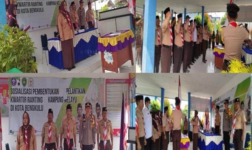 Kapolsek Kampung Melayu Hadiri Pelantikan dan Pengukuhan Kwartir Pramuka Ranting Kecamatan 