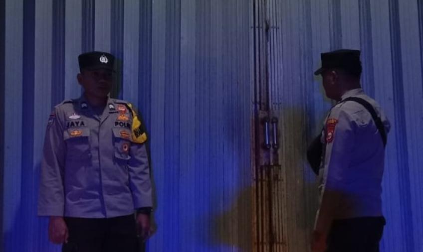 Pesronel Polres Kaur Selatan Patroli di Seputaran Obvit 