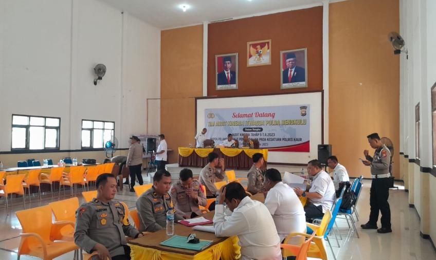 Itwasda Polda Bengkulu Laksanakan Audit Kinerja Tahap II di Polres Kaur