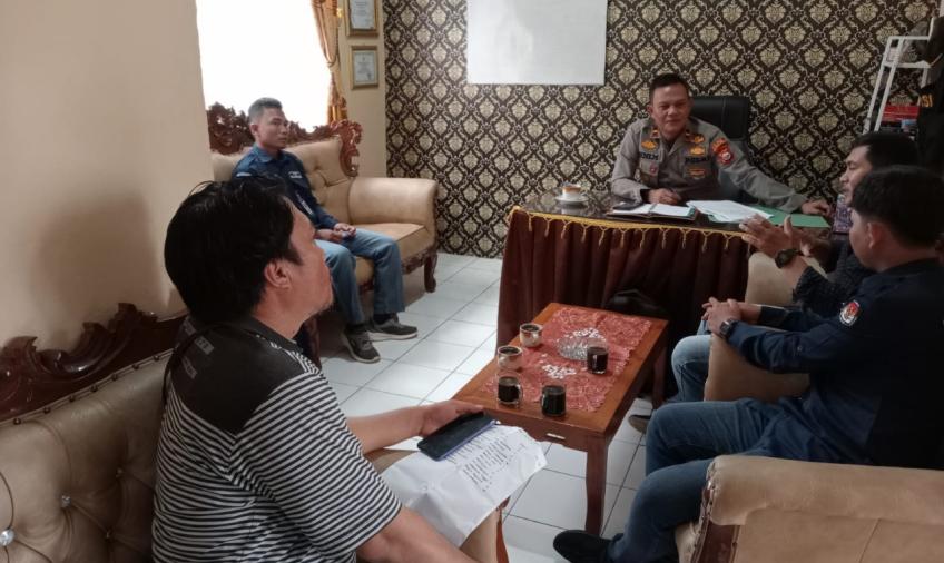 Koordinasi Terkait Pemilu 2024, Kapolsek Terima Kunjungan Team PPK Kecamatan Batiknau