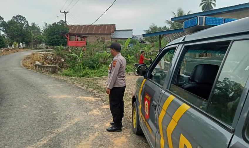 Cegah Gangguan Kamtibmas, Sat Samapta Polsek Seginim Sampaikan Himbauan Kamtibmas Secara Humanis