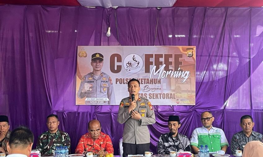 Coffe Morning, Kapolsek Ketahun Ingatakan Tokoh Lintas Sektoral Cegah dan Awasi Tindakan Perundungan di Sekolah
