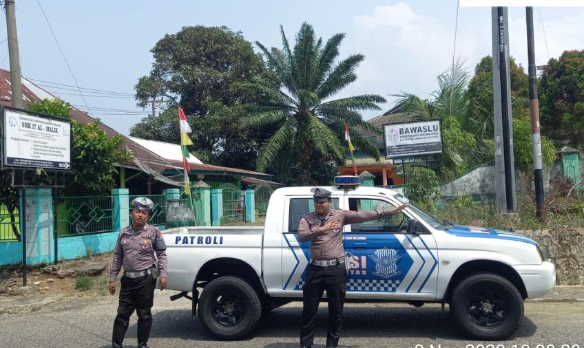 Sat Lantas, Patroli dan Pengaturan Lalin di KPU dan Gudang Logistik KPU Serta Bawaslu   