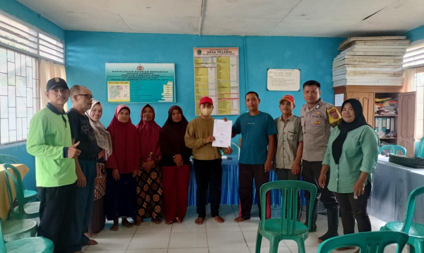Bhabinkamtibmas Polsek Lebong Atas Mediasi Perselisihan Warga