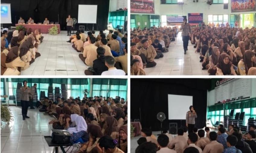 Kasat Binmas Polresta Bengkulu, Berikan Penyuluhan Perundungan dan Tindak Pidana di SMKN 5 Kota Bengkulu