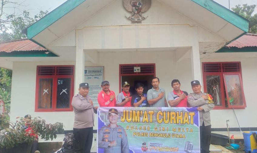 Polsek Giri Mulya Gelar Jumat Curhat di Desa Suka Makmur