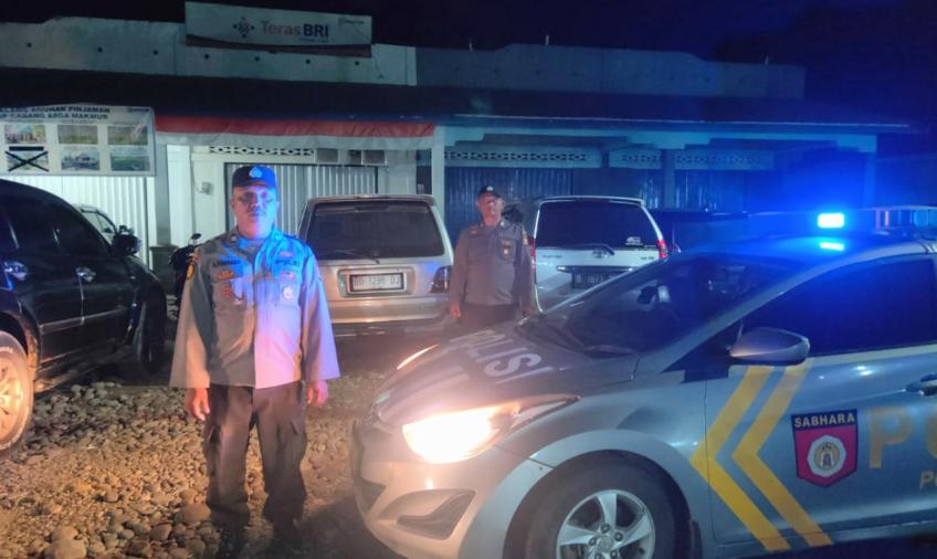 Jaga Kondusivitas Keamanan, Polsek Lais Laksanakan Patroli Blue Light