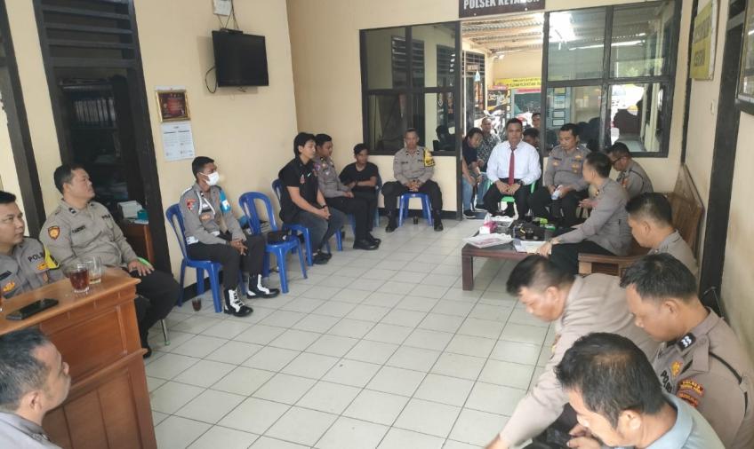 Sambil Coffe Morning, Kapolsek Ketahun Pimpin Anev Mingguan Dengan Anggota