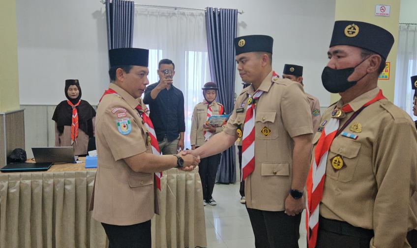 Kapolsek Gading Cempaka Dilantik Sebagai Ketua Kwaran Gerakan Pramuka Singaran Pati