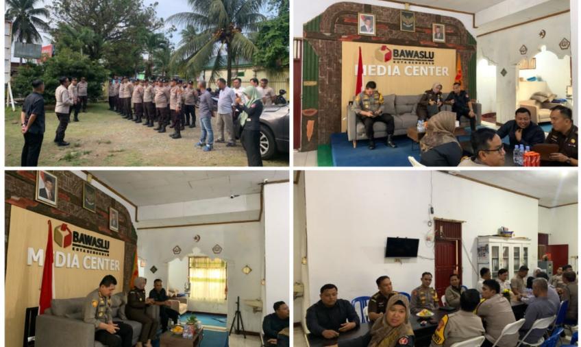 Kapolresta Begkulu Kunjungi KPU Kota Bengkulu, Diskusi Terkait Pengawasan Pemilu 