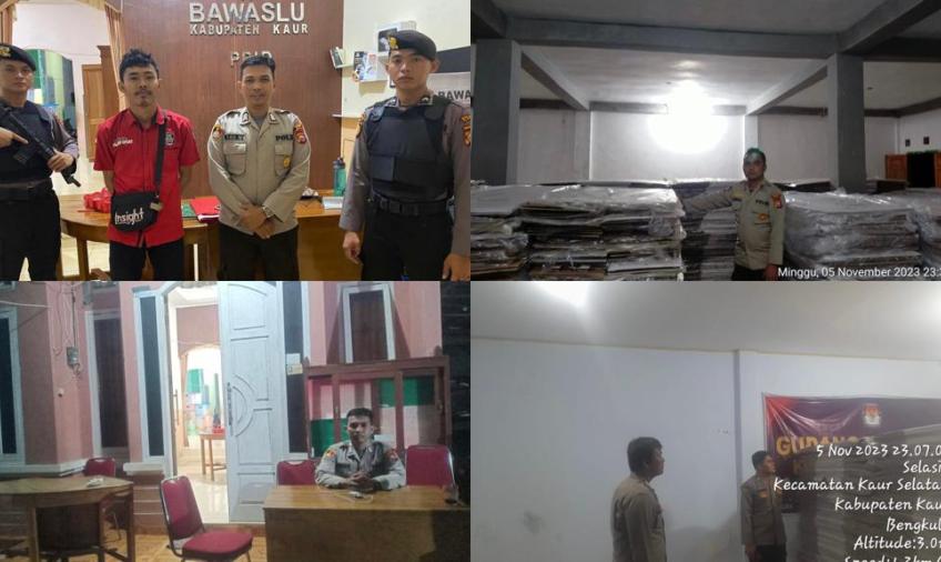 Polres Kaur Tingkatkan Pengamanan di Gudang Logistik KPU