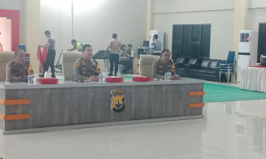 Polresta Begkulu Gelar Monev Hasil Apel Kasatwil 