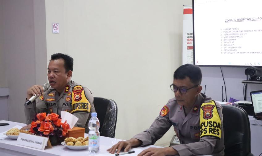 Polres Laksanakan Sosialisasi dan Pembentukan Panitia SKM dan FKP Tahun 2023
