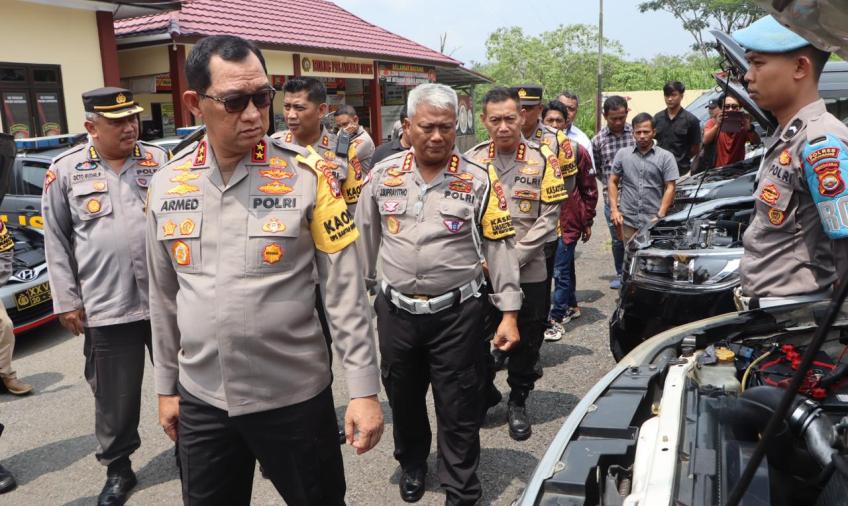 Kapolda Bengkulu Cek Pelaksanaan Ops Mantap Brata di Polres Kepahiang