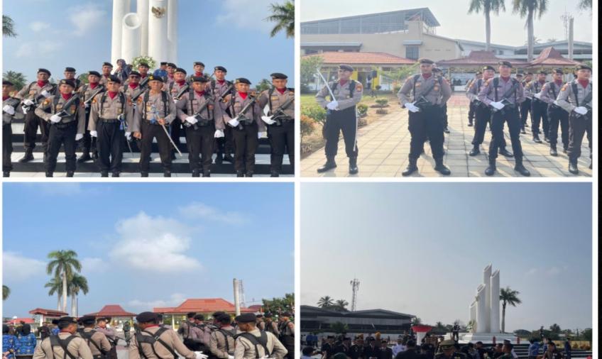 Personel Sat Samapta Polresta Bengkulu Ikuti Upacara Peringatan Hari Pahlawan ke 78