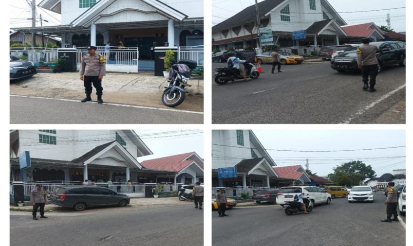 Hadir Pada Kegiatan Umat Nasrani, Polsek Teluk Segara Lakukan Pengamanan