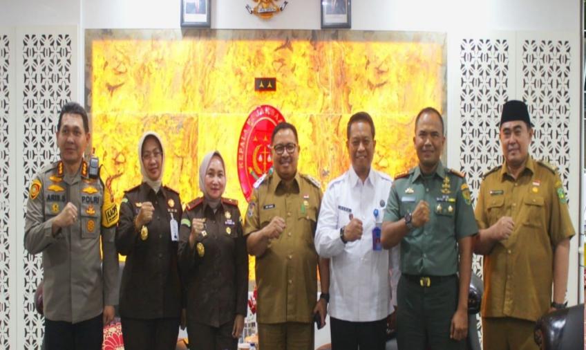 Jalin Sinergitas, Kapolresta Bengkulu Bersama Forkopimda Kota Bengkulu Sambang Silahturahmi Ke Kantor Kejati Bengkulu