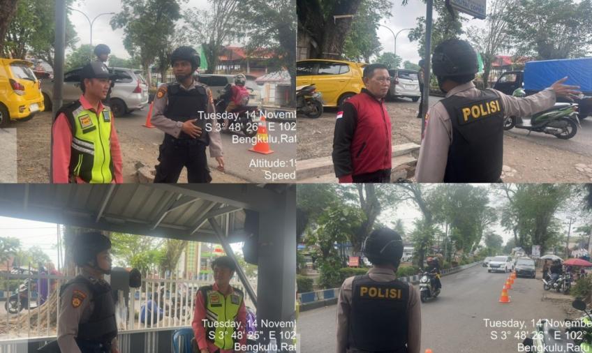 Antisipasi Tindak Pidana, Sat Samapta Polresta Bengkulu Patroli di Seputaran SD IT Rabbani 