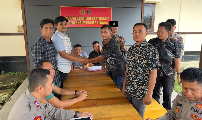 Restorative Justice, Polres Lebong Hentikan Perkara Penganiayaan