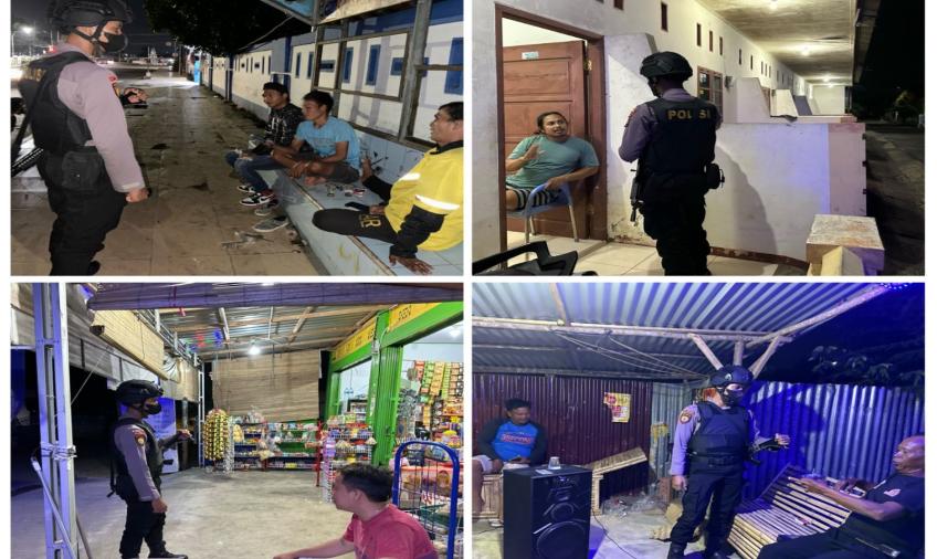 Berikan Rasa Aman, Sat Samapta Polresta Bengkulu Patroli Malam