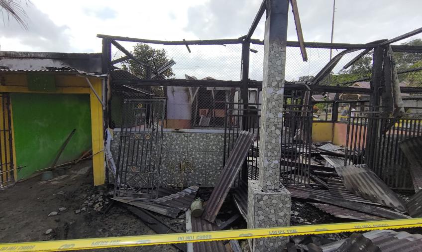 Kantor Balai Desa di Lebong Kebakaran, Diduga Dibakar Oknum