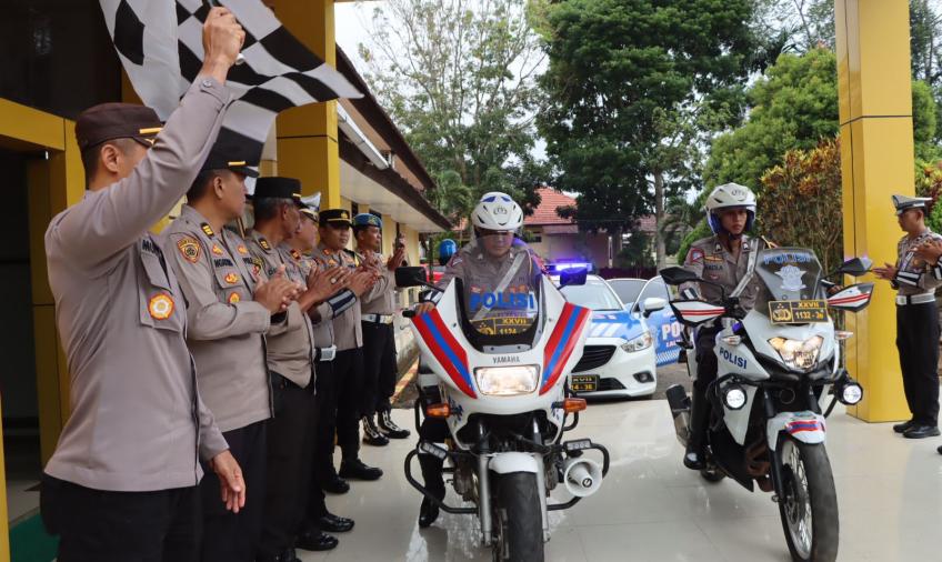 Satlantas Polres Lebong Launching Tim Urai Kemacetan