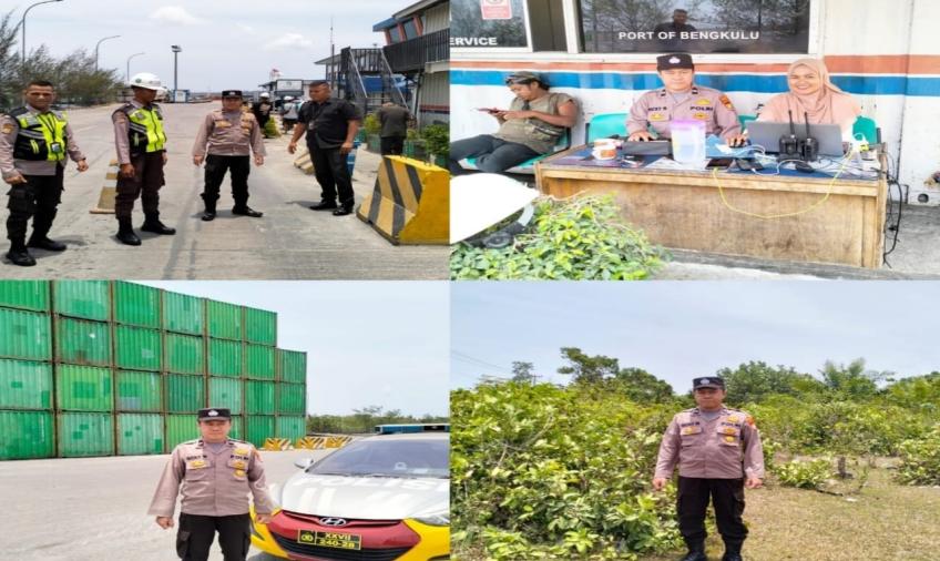 Patroli Siang Hari, Personel Polsek KSKP Pulau Baai Sampaikan Imbauan Kamtibmas 